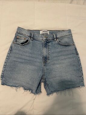 Ardene Light Blue High-Rise Cutoff Denim Shorts